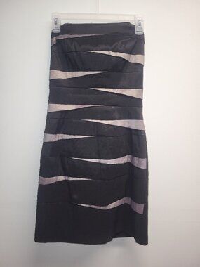 Speechless Women’s Strapless Cocktail Dress Size 9 Black Purple Party Dress